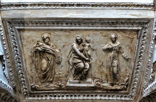 Tempietto, Virgin Mary among saints (Franciscans), crypt