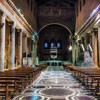 Basilica of San Lorenzo fuori le mura, nave added in the XIII century by Pope Honorius III