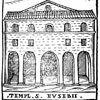 Façade of the Church of Sant’Eusebio (prior to modernization), drawing from XVI century by Girolamo Franzini pic. Wikipedia