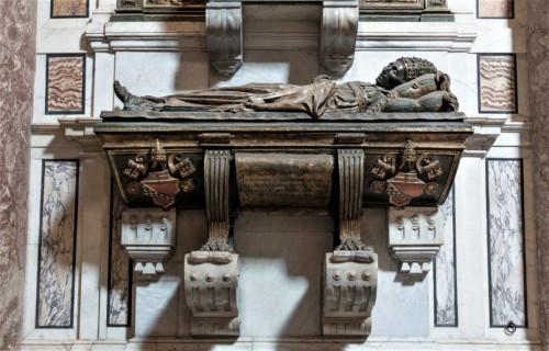 Tombstone of Pope Innocent VIII, lower part, Basilica of San Pietro in Vaticano