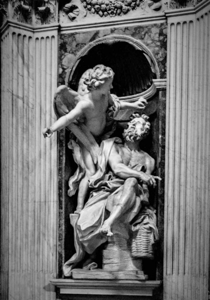 Habakkuk, Chigi Chapel, Gian Lorenzo Bernini, Basilica of Santa Maria del Popolo