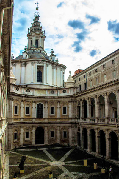 Church of Sant’Ivo alla Sapienza – design by Francesco Borromini