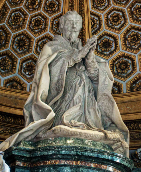 Tombstone monument of Pope Alexander VII, Gian Lorenzo Bernini, fragment, Basilica of San Pietro