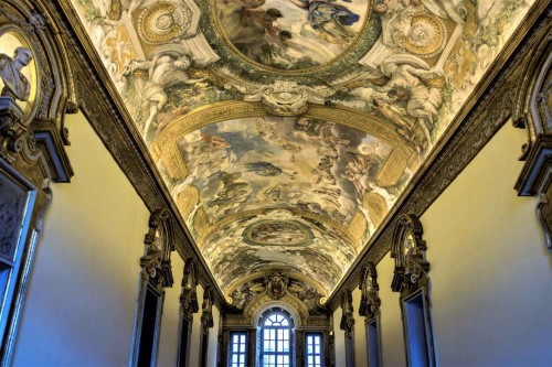 Palazzo Pamphilj, Galleria Serliana, dekoracje stropu, Pietro da Cortona