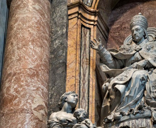 Tombstone of Pope Innocent XII, fragment, Basilica of San Pietro in Vaticano