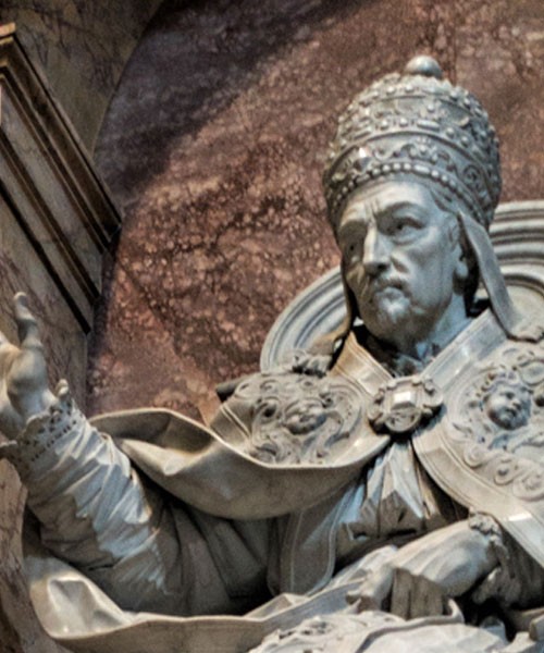 Tombstone of Pope Innocent XII, fragment, Basilica of San Pietro in Vaticano