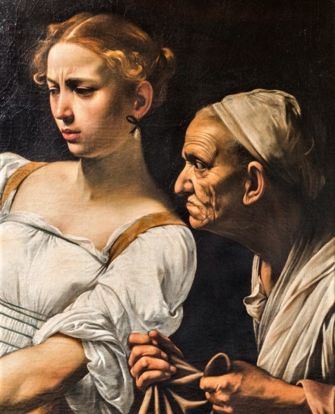 Judyta i Holofernes, Caravaggio, fragment, Galleria Nazionale d’Arte Antica, Palazzo Barberini