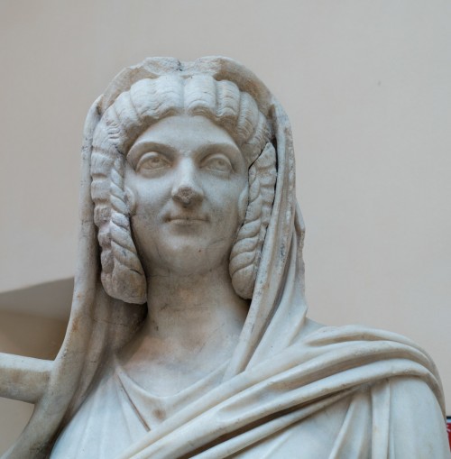 Julia Domna jako bogini Ceres, fragment, Museo Ostia Antica