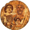 Portrait of the imperial family, Julia Domna, Septimius Severus, Caracalla, Geta (removed), Berlin, pic. Wikipedia