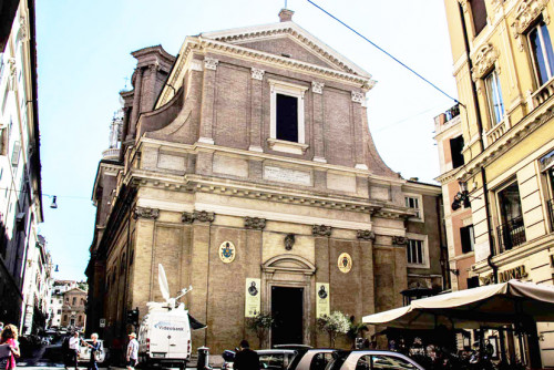 Façade of the Basilica of Sant’Andrea della Fratte