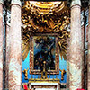 The Crucifixion of St. Andrew in the main altar of the Church of Sant’Andrea al Quirinale