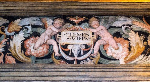 Frieze in room of Clement VII, Castle Sant’Angelo