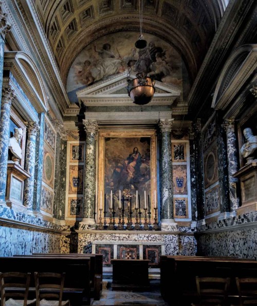 Altieri Chapel, busts of the father and brother of Pope Clement X, Basilica of Santa Maria sopra Minerva