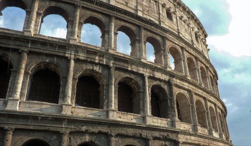 Colosseum, three architectural orders – Doric, Ionian, Corinthian