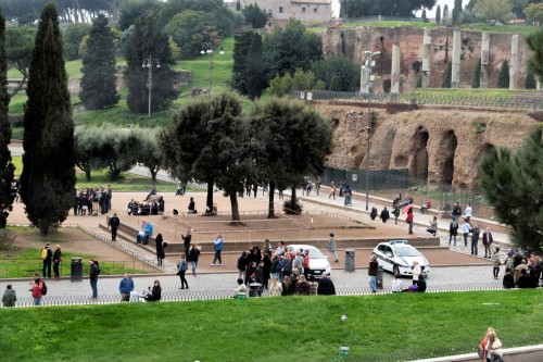 Original location of the statue of Nero