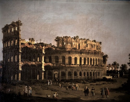 View of the Colosseum, Giovanni Antonio Canal, mid XVII century, Galleria Borghese