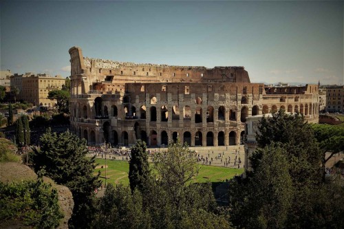 View of the Colosseum from Palatine Hill