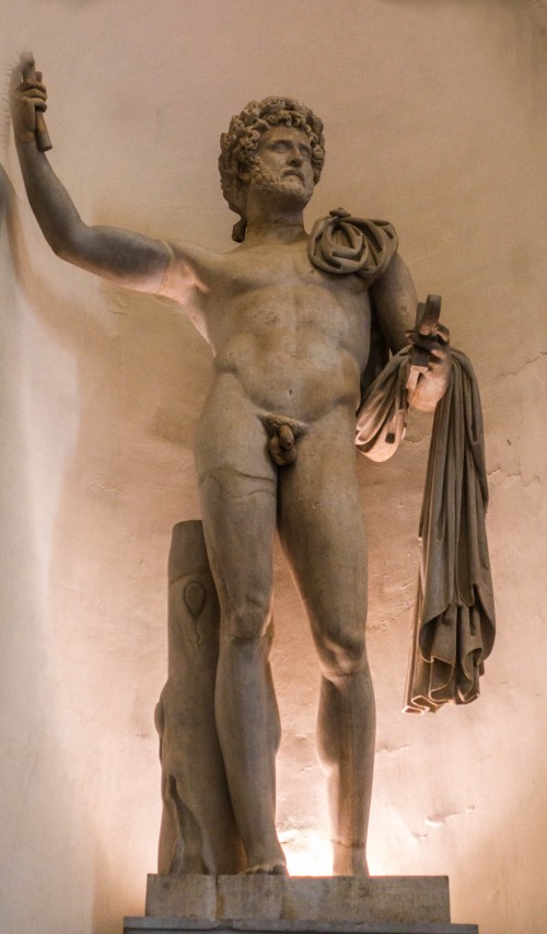 Statue of Emperor Commodus (or Antoninus Pius), Muso Romano, Palazzo Braschi