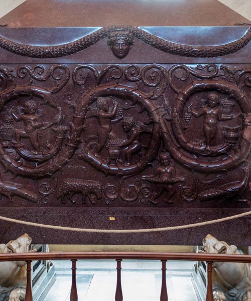 Sarcophagus of Constantina, daughter of Emperor Constantine the Great, fragment, Musei Vaticani