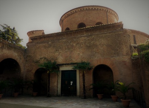 Former Mausoleum of Constantina, present-day Church of Santa Constanza, enterance portal