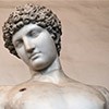 Antinous, sculpture in Hadrian’s Villa in Tivoli, presently in Musei Capitolini, fragment, pic. Wikipedia, author Jastrow