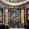 Basilica of Sant'Andrea delle Fratte, view of the apse – paintings of B. Leonardi, L. Baldi and F. Trevisiani – The Martyrdom of St. Andrew