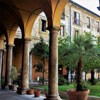 Sant'Andrea delle Fratte, view of the viridary of the old Minim monastery