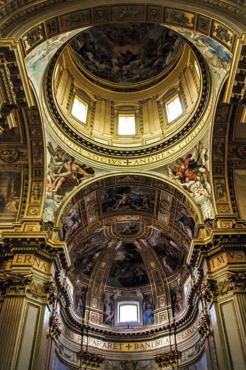 Sant'Andrea della Valle, Domenichino - freski w zwieńczeniu absydy