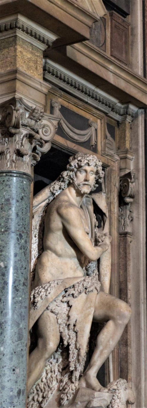 Sant'Andrea della Valle, kaplica Barberinich, posąg Jana Chrzciciela