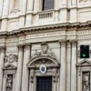 Środkowa część fasady kościoły Sant'Andrea della Valle