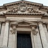 Top of the façade of the Church of Sant’Andrea della Valle – coat of arms of Pope Alexander VII