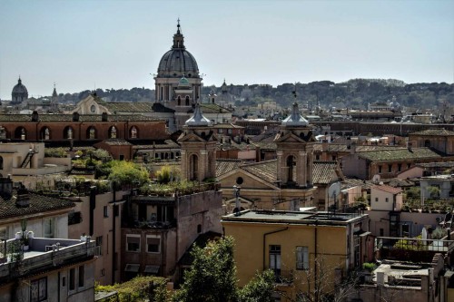 Dome of the Basilica of San Carlo al Corso seen from Pincio Hill