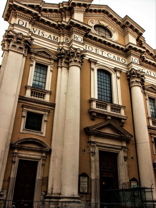 Basilica of San Carlo al Corso, façade from the end of the XVIII century