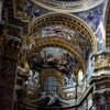 Basilica of San Carlo al Corso, frescoes and stuccos of the main altar