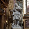 Basilica of San Carlo al Corso, The Altar of Immaculate Conception, transept, statue of David, André Jean Le Brun