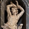 Basilica of San Carlo al Corso, statue of St. Sebastian in the church ambulatory, Francesco Cavallini