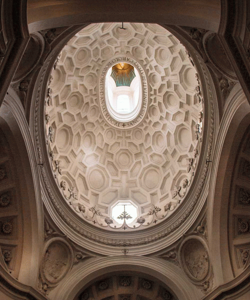 San Carlo alle Quattro Fontane, kopuła