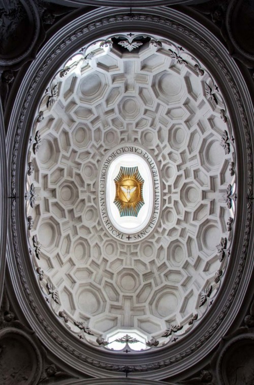 San Carlo alle Quattro Fontane, widok kopuły, Francesco Borromini