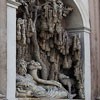 One of the fountains – at the façade of the Church of San Carlo alle Quattro Fontane