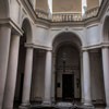 Church of San Carlo alle Quattro Fontane, monastery courtyard, Francesco Borromini