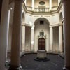 Church of San Carlo alle Quattro Fontane, monastery courtyard, Francesco Borromini