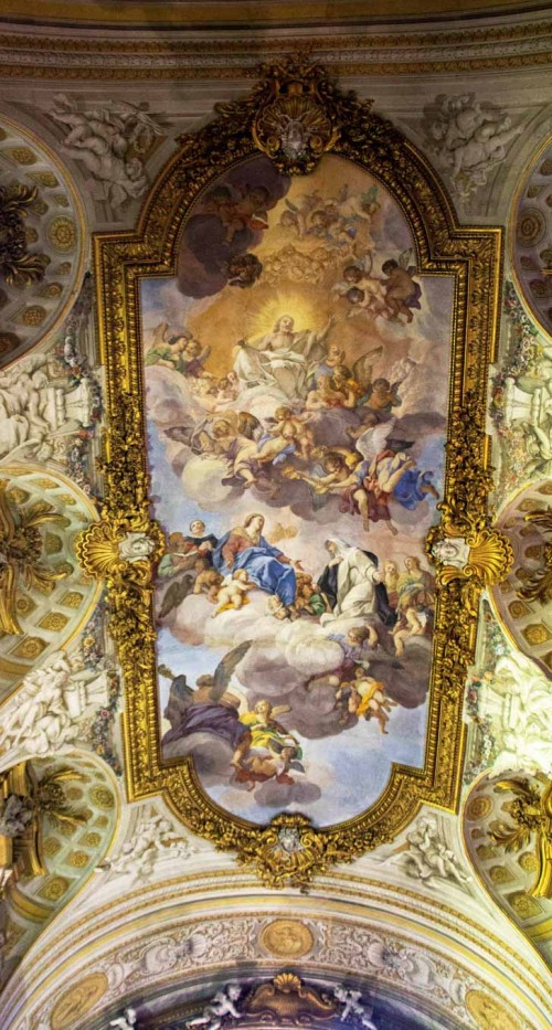 Church of Santa Caterina da Siena a Magnanapoli, The Glory of St. Catherine of Siena, ceiling paintings