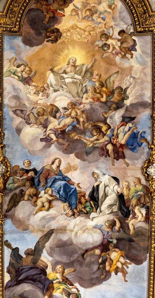 Church of Santa Caterina da Siena a Magnanapoli, The Glory of St. Catherine of Siena, ceiling paintings, fragment