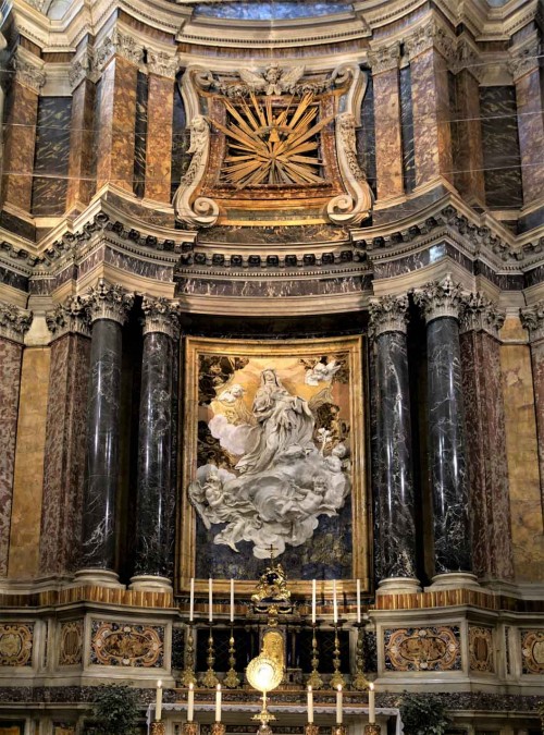 Church of Santa Caterina da Siena a Magnanapoli, main alter, The Ecstasy of St. Catherine, Melchiorre Caffa