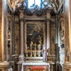 Church of Santa Caterina da Siena a Magnanapoli, Bonnani family chapel, Madonna del Rosario in the altar, Giuseppe B. Passeri