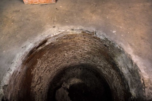 Underground of the Basilica of Santa Cecilia, most likely a silos to store gold