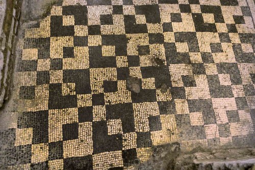 Underground of the Basilica of Santa Cecilia, floor from ancient times