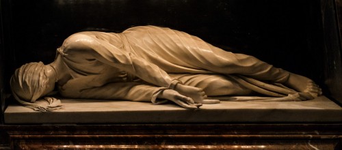 Church of Santa Cecilia, figure of St. Cecilia, Stefano Maderno