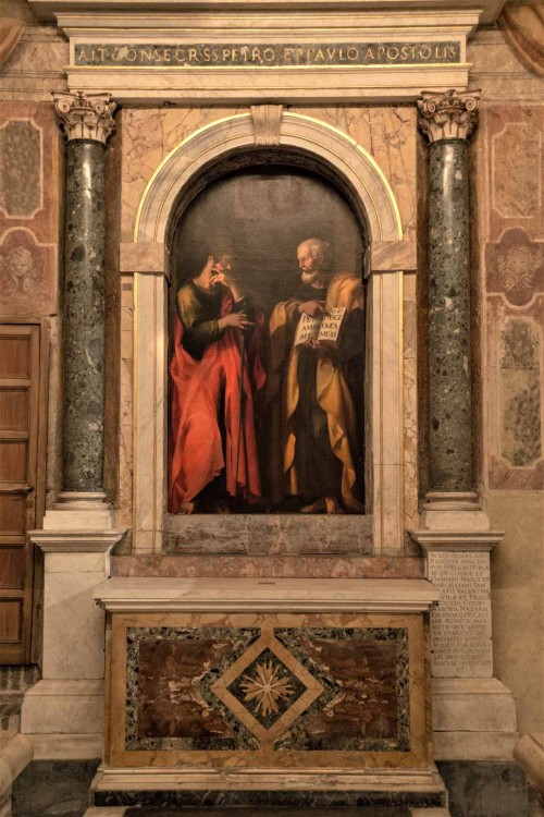 Basilica of Santa Cecilia, Altar of SS. Peter and Paul, Giovanni Baglione