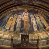 Basilica of Santa Cecilia, mosaics from the beginning of the IX century in the church apse